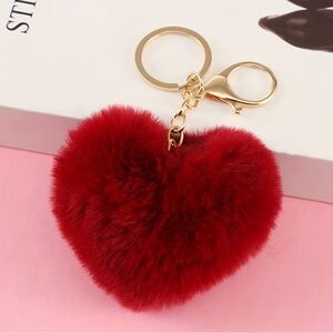 PLUSH HEART BAG CHARM
